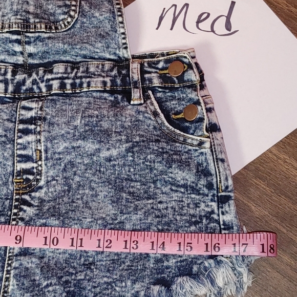 💞Fringed Mini Overalls - Picture 10 of 14